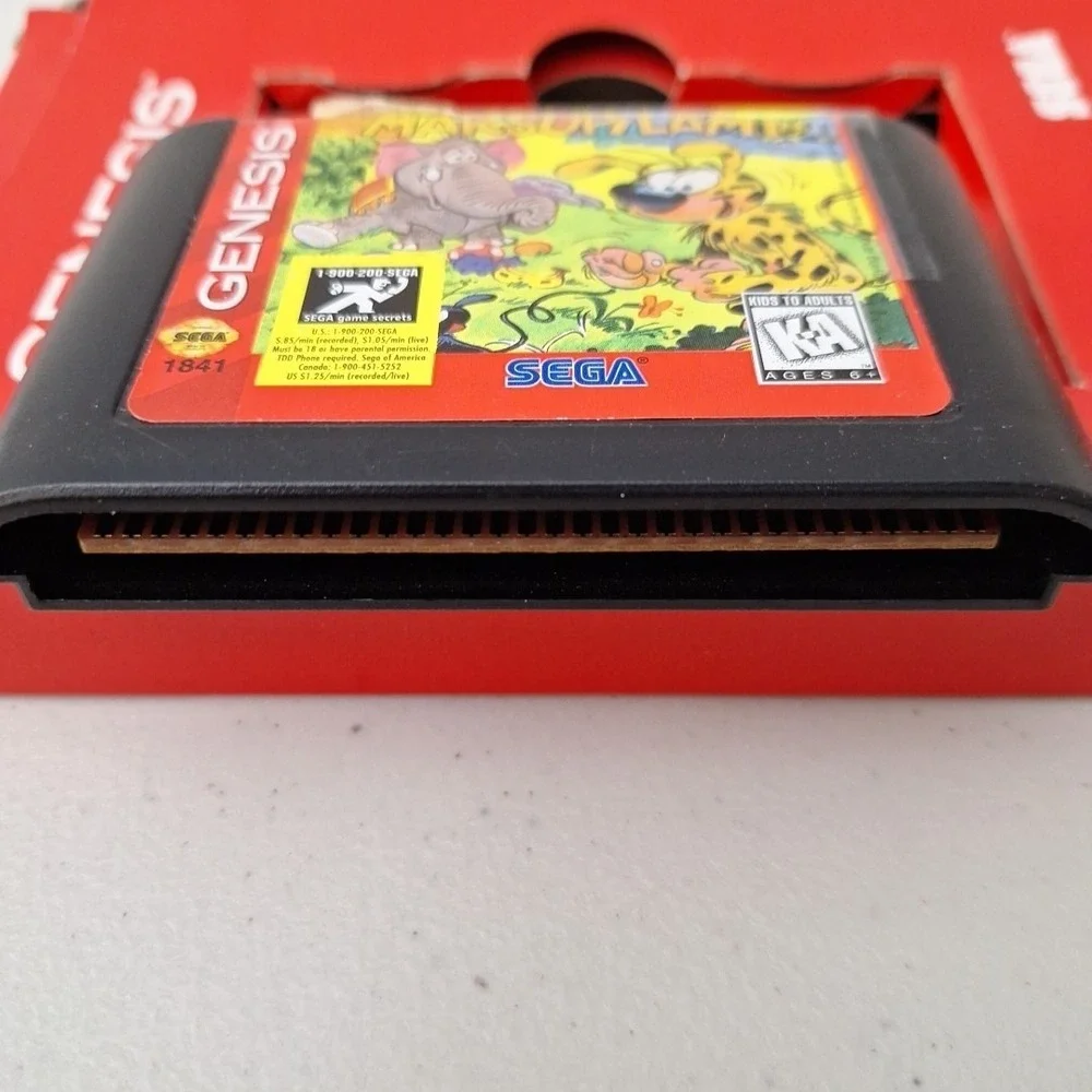 VTG 1996 Sega Genesis Marsupilami Video Game K-A Excellent Game & Box Only